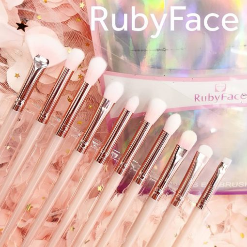 RubyFace 10 pcs Eyebrush Set